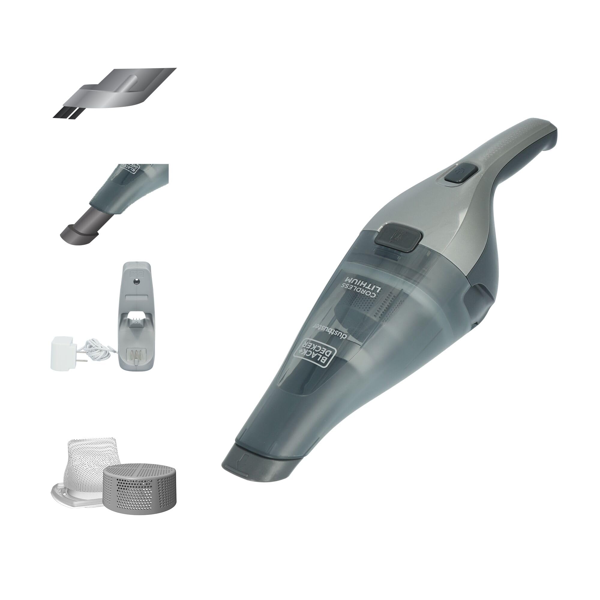 Photo 1 of BLACK+DECKER dustbuster Handheld Vacuum, 8V Cordless, Hand Vacuum for Quick Cleanup with Crevice Tool and Washable Filter (HNVC220BCZ01)