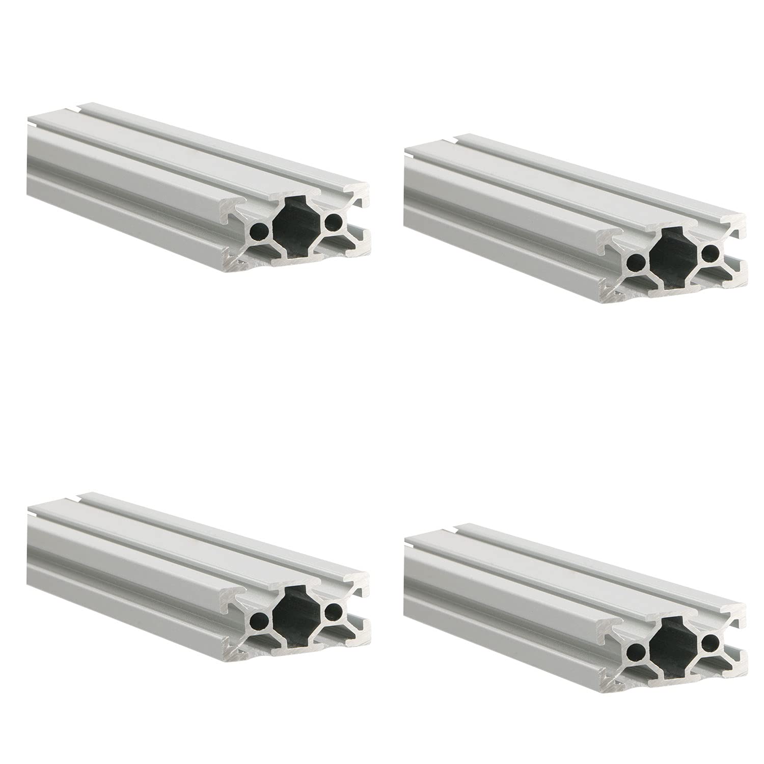 Silver 2040 Aluminum Extrusion Profile European Standard Linear Rail 2040 Aluminum Profile Frame Machine DIY 3D printer workbench CNC (200mm) 4PCS