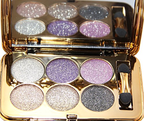 TF-Duan Makeup Glitter Eyeshadow Palette 6 Colors Cosmetics Shimmer Eye Shadow Pallete