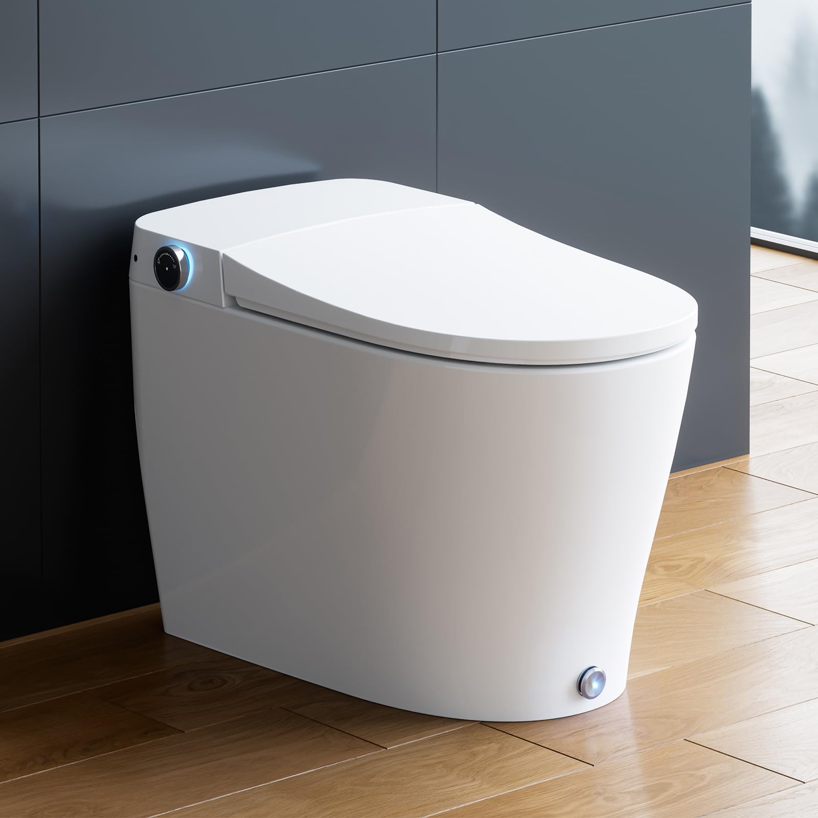 thumbnail image 2 of Smart Bidet Toilet With Auto Open/Close Lid, Built-in Bidet & Tank 2 of 9