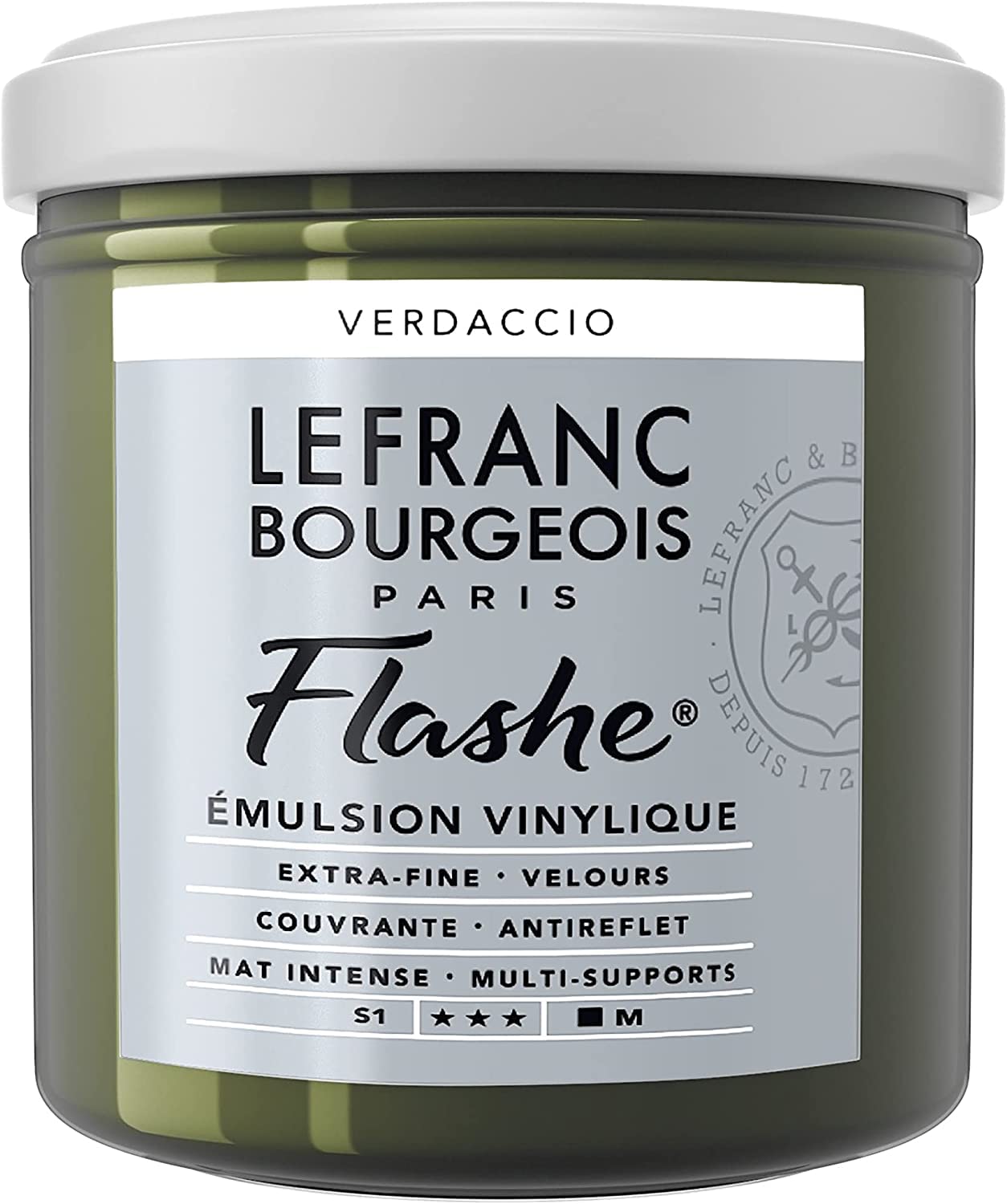 Lefranc Bourgeois Acrylic Vinyl Emulsion, Verdaccio, 125ml Tube-Vinylfarbe — image 1