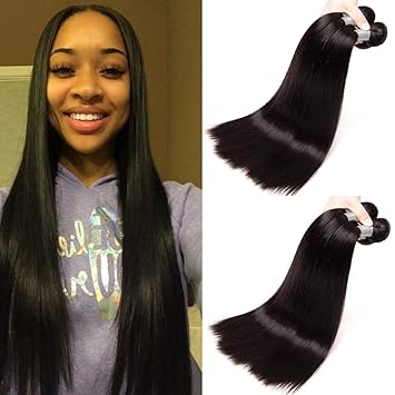 Amazon Com Newness 9a Straight Hair One Bundle Brazilian Virgin