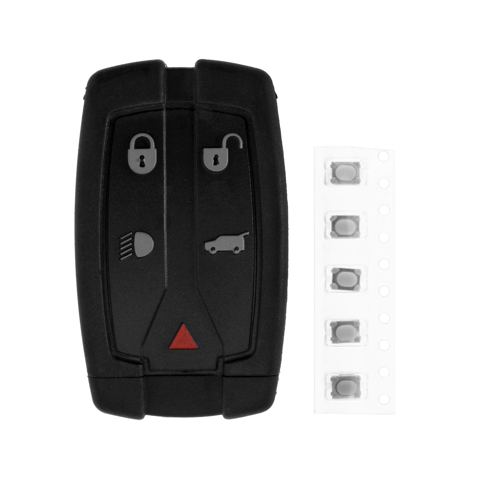 D2D Black 5 Buttons Smart Remote Key FOB Case Shell