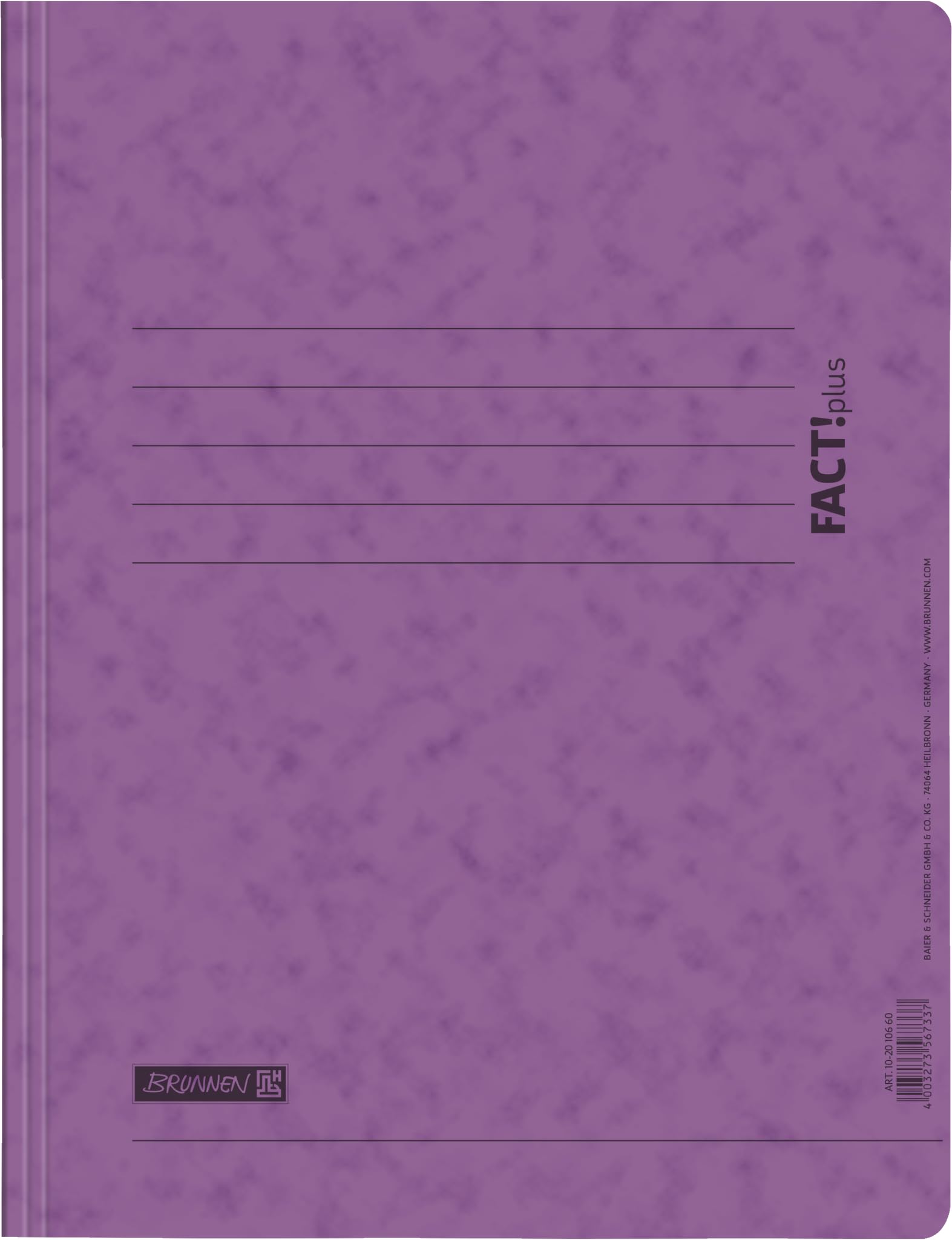 Brunnen FACT!Plus A4 File/Folder, Made of Thick Pressed Cardboard