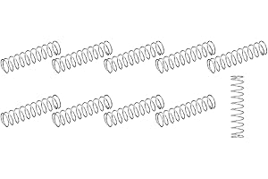 METALLIXITY Compression Springs (0.4x5mm OD,20mm Free Length) 30Pcs, 304 Stainless Steel Extension Spring - for Shop Home Repairs, DIY Projects, Silver Tone