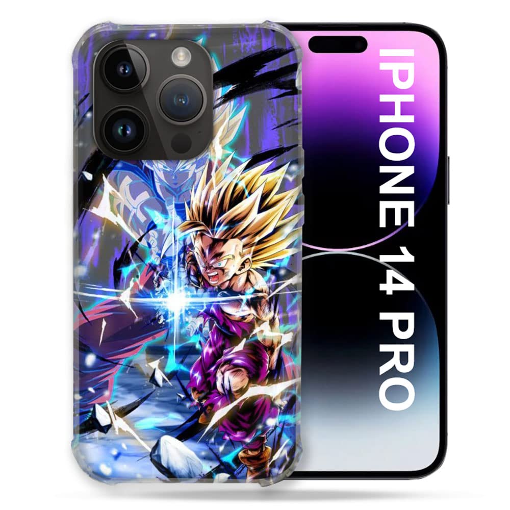 Cokitec Case for Iphone 14 Pro (6.1) Manga Dragon Ball Sangohan Duo