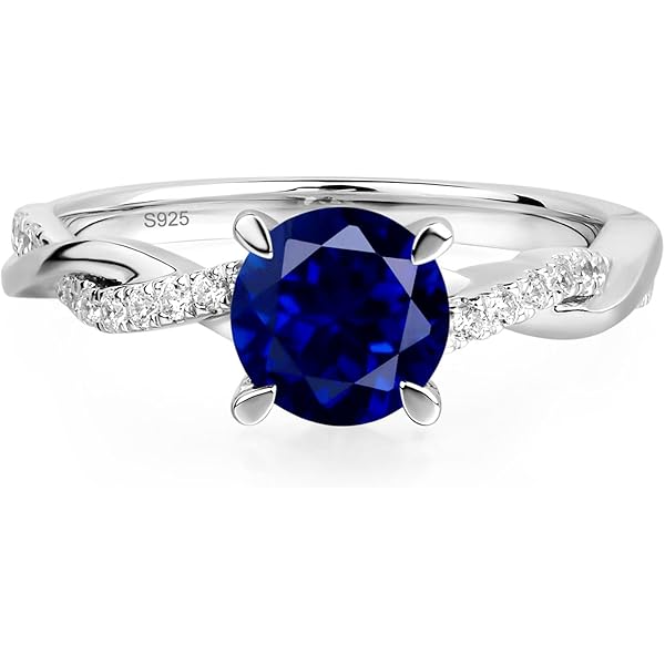 55Carat Anillo De Plata De Ley De Lapislázuli Genuino