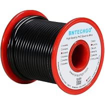 22 AWG Solid Core Wire 5-Color Pack – 16.4ft (5m) Each, PVC Insulated Hookup Wire For Breadboard, Arduino, And Electronics Projects (OD: 1.60mm)
