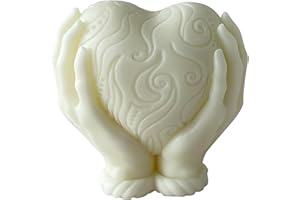 EVERELAM Heart Candle Mold Claw Candle Mold Hand Heart Mold Resin Mold Clay Mold Jewelry Resin Casting Mold Candle Making Molds Craft Supplies 3D Mold Silicone Mold for Resin Casting Mold