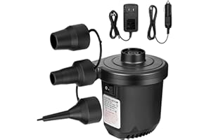 RWSEFK Electric Air Pump Inflatable Portable Quick Air Mattress Pump Air Bed Pool Toy Raft Boat Pool Pump for Inflatables
