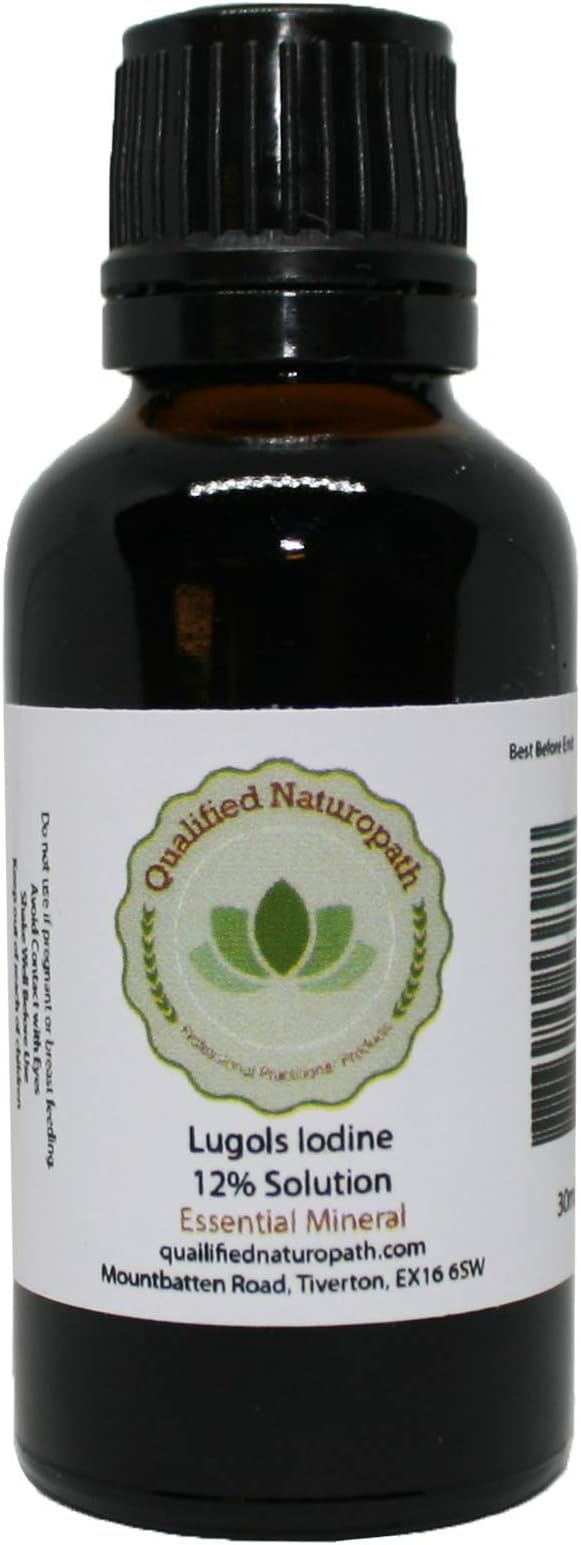 Lugols Iodine - 12 Percent - 10/30/50/100 ml Dropper Bottles Available (30 ml)