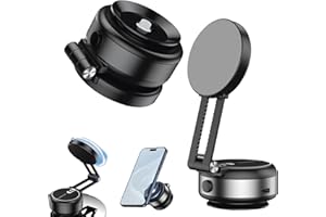 Ekomfo Maggripn Go 360 Phone Holder, Nixive Phone Holder, Maggripn Go 360, Nixiveofficial Magnetic Phone Holder, Double-Sided Electric Vacuum and Magnetic Adsorption Adjustable Phone Mount (Black)
