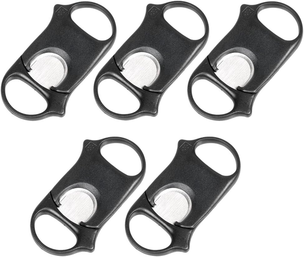 Cigar cutter Black Stainless Steel Dual Blade Regular