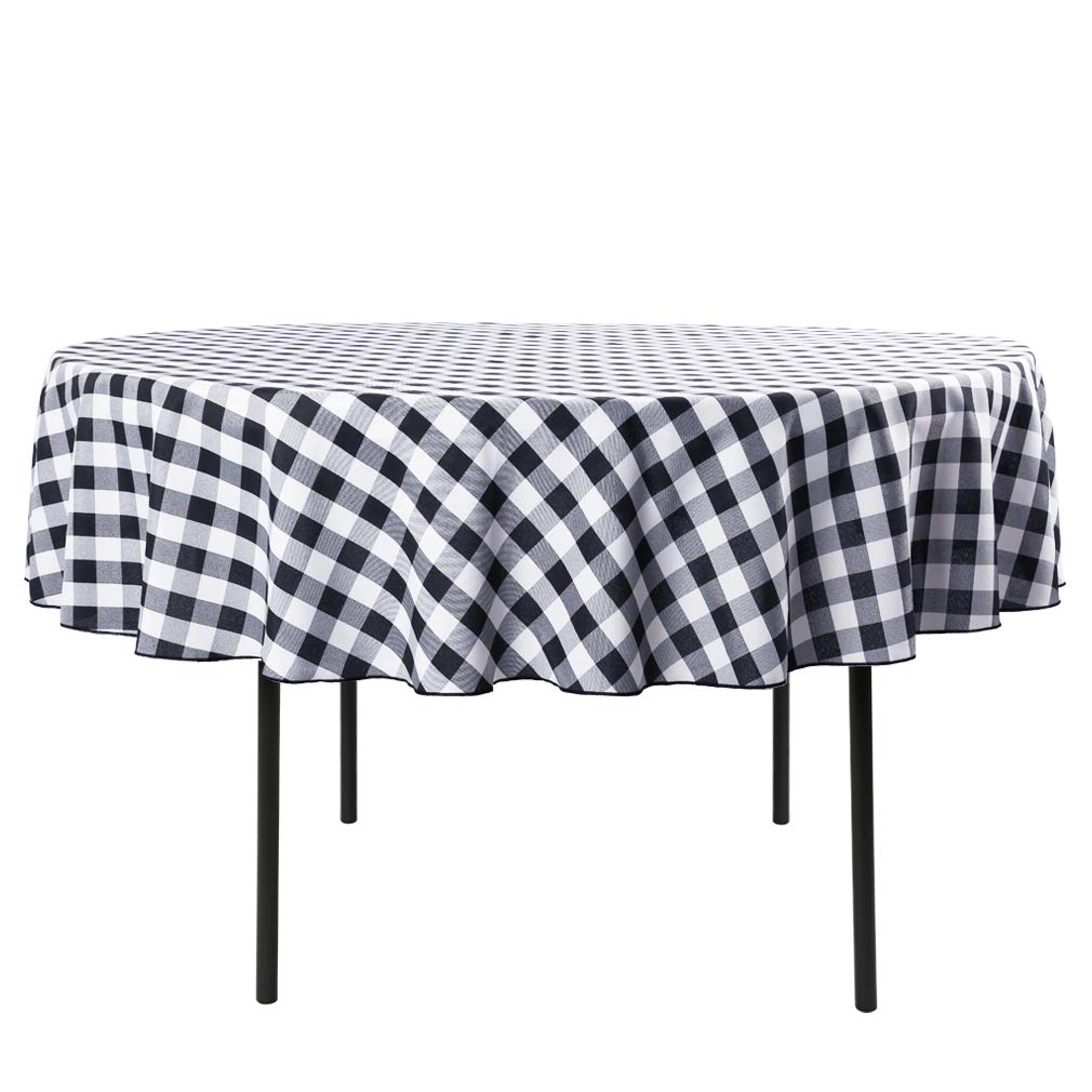 Best 60 table cloth round buffalo check