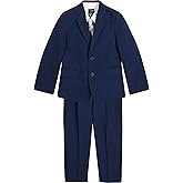 Nautica Boys 4-Piece Tuxedo Set with Dress Shirt, Bow Tie, Jacket, and Pants