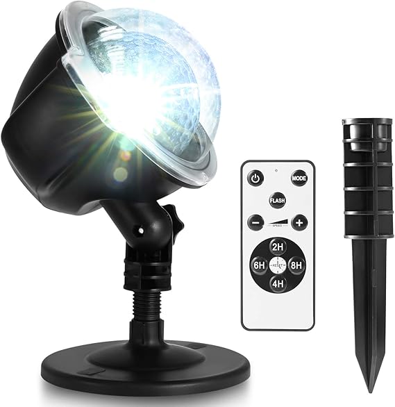 Luz Navidad LED Nieve IDESION Luz del Proyector con Control Remoto ...