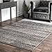nuLOOM 4x6 Moroccan Blythe Area Rug, Dark Grey, Faded Bohemian Design, Stain Resistant, For Bedroom, Dining Room, Living Room, Hallway, Office, Kitchen, Entryway