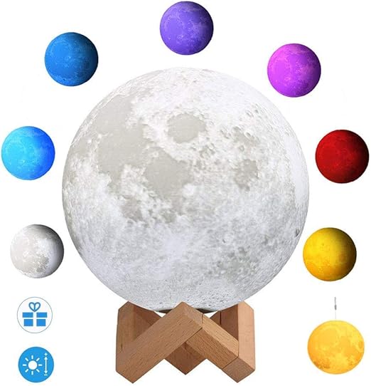 lampara de luna led lampara luna usb recargable luz de noche para ninos bebe dormitorio cafe bar regalo de fiesta decoracion control tactil 10cm