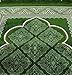 Prayer Rug - Wide Plush Velvet Quality Namaz Sajjadah Namaz Seccade Turkish Prayer Mat Carpet Elegant Green