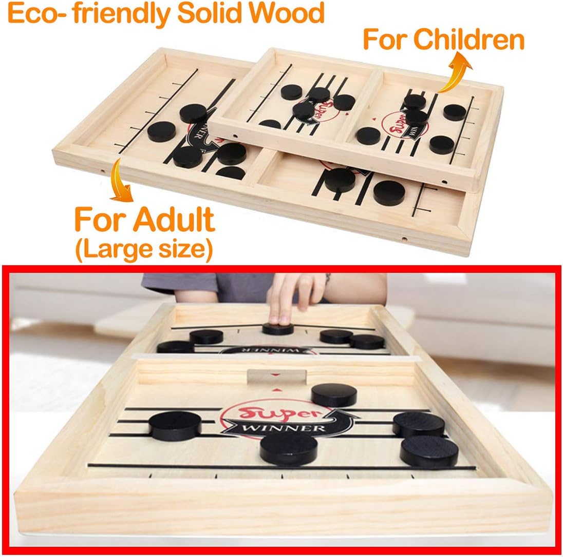 Fast Sling Puck Game ,Slingshot Games Toy,Paced Winner Board Games Toys for Kids & Adults Large Size: Toys & Games