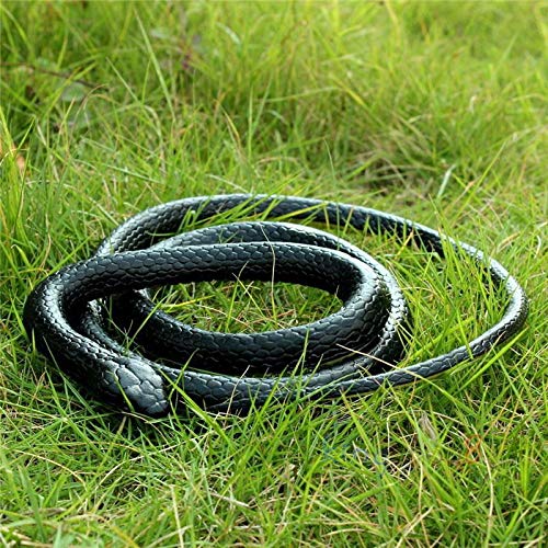 Supkeyer 130 cm Large Lifelike Realistic Fake Rubber Snake Toys, Garden Props, Funny Gag Toy and Prank Kit for Adults and Kits, Educational Toy for Kits