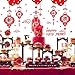 Whaline Chinese New Year Window Clings Decal Wall Stickers 2019 Spring Festival Decorations Removable Art Décor for Home Restaurant Store Party Supplies