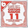 Ernie Ball Nickel Plain Single Guitar String .011 6-Pack