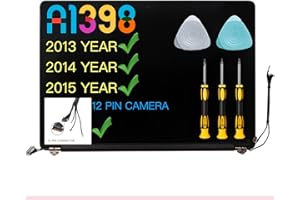 Seven Puppy Screen Replacement 15" for MacBook Pro Retina A1398 LCD Screen Display Assembly Late 2013/Mid 2014 EMC 2674 2745 2876 2881 (** do not fit A1398 2015 Year**)