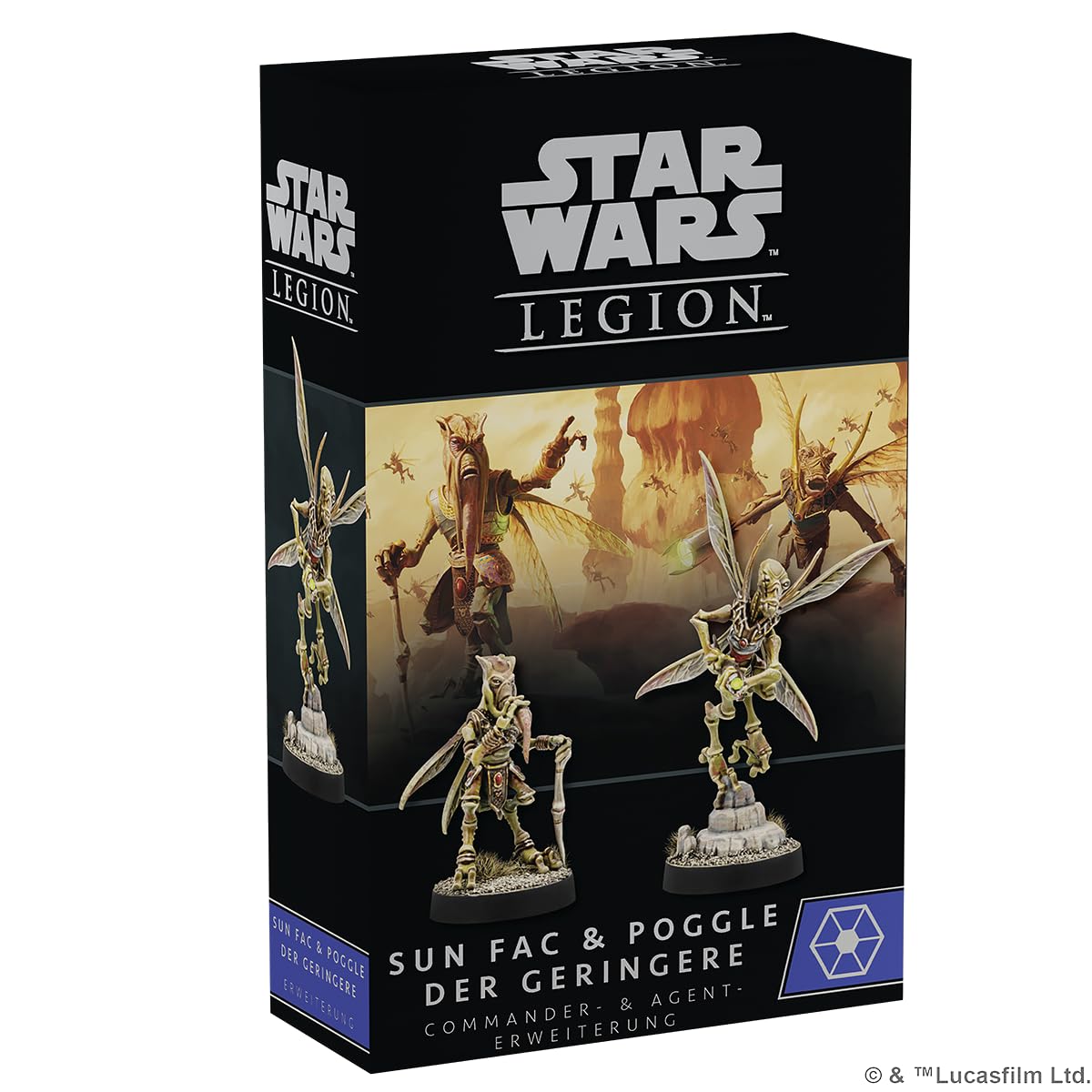 Atomic Mass Games, Star Wars: Legion - Sun Fac & Poggle the Lesser, Commander and Agent Expansion, Tabletop, 2 Players, Ages 14+, 120-180 Minutes, German
