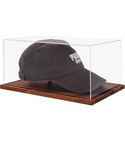 Vitrina Acrílica Transparente Para Gorras – Medidas 25x22x20 Cm – Protege Y Exhibe Tus Sombreros Deportivos