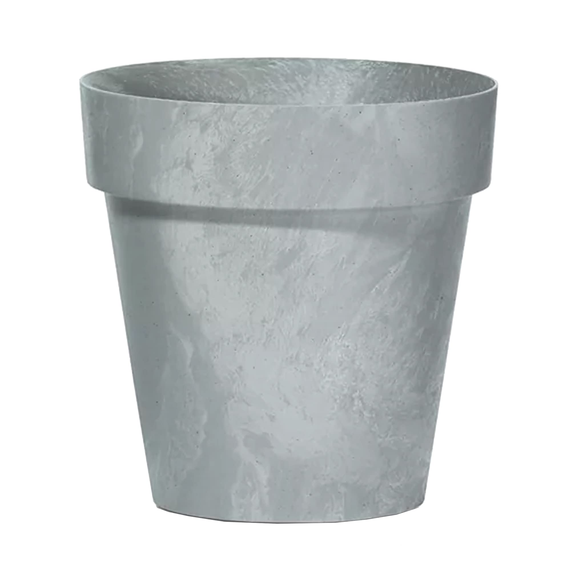 Prosperplast Beton Effect Cube Planter 1.2L, Dimensions (mm) 140 x 140 x 124, Concrete Colour