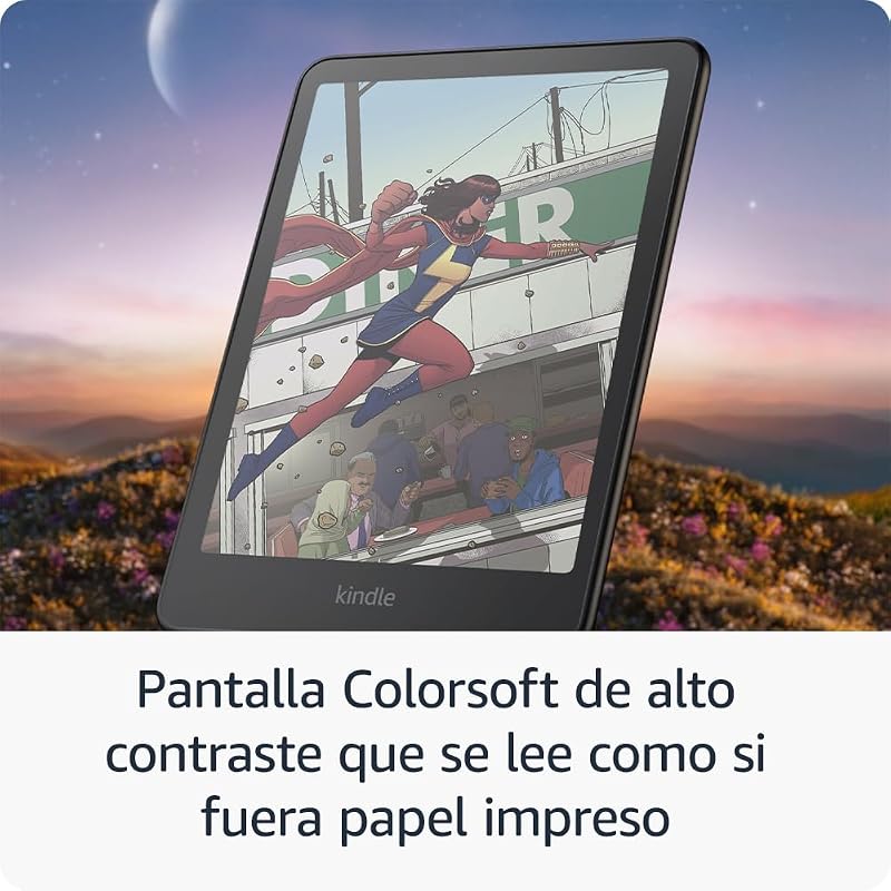 Novo Amazon Kindle Colorsoft: com 16GB de armazenamento, tela colorida e luz quente ajustável