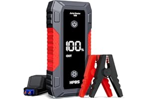 HPBS H50 Jump Starter - 5000A Jump Starter Battery Pack for Up to 10.0L Gas and 8.0L Diesel Engines, 12V Portable Car Battery Jump Starter Box with 3.0" LCD Display
