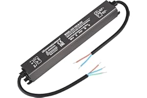 24V 100W LED Driver, IP67 Waterproof Power Supply Transformer, AC 100-265V 50/60Hz to 24V 4.2A DC Low Voltage Transformer, Co