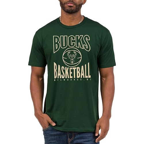 Junk Food Men's Standard NBA-Team Basketball-Officially Licensed Adult Short Sleeve Fan T-Shirt Women, Forest Green