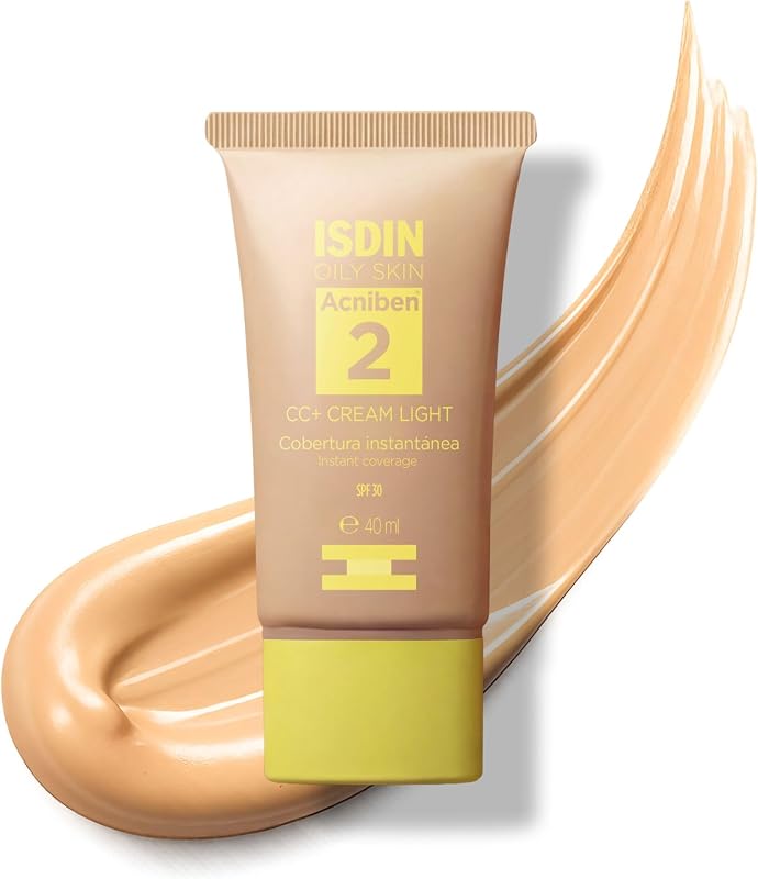 Acniben CC+ CREAM SPF30 - Cobertura hidratante anti-imperfecciones para pieles grasas o con tendencia acneica, matifica e hidrata al instante - 40 ml