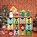 OurWarm Countdown to Christmas Advent Calendar 2019, DIY Wooden Advent Calendar House with 24 Drawers for Kids Xmas Gifts Christmas Holiday Decorations, 8