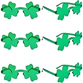 EMORBALS 6/12 Pcs St Patricks Day Glasses Set, Irish Shamrock Sunglasses, Fun Leprechaun Costume Accessories for Adult