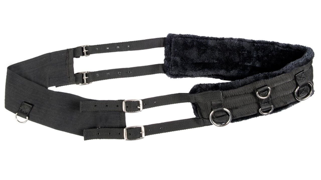 Hkm Hkm 4057052122897 Lunging Belt Teddy 9191 Black/Blackshetty