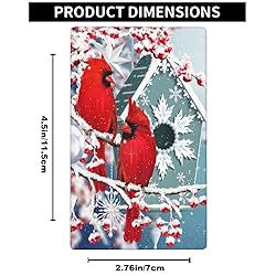 Pznen Light Switch Cover Plate, Cardinal Winter