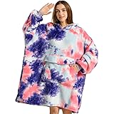 Krifey Wearable Blanket Hoodie, Oversized Sherpa