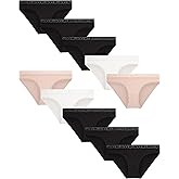 Lucky Brand Women's Underwear - 10 Pack Microfiber Bikini Panties (S-XL)