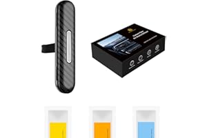 MONOCARBON Carbon Fiber Car Scents Diffuser Vent Clip,Car Mini Essential Oil Diffuser with 3 Scented Wood Sticks(1 Marine,1 Cologne,1 Osmanthus),Long Lasting Automotive Vent Aromatherapy Diffuser