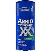 Arrid XX Extra Extra Dry Solid Antiperspirant Deodorant, Unscented, 2.6 oz.