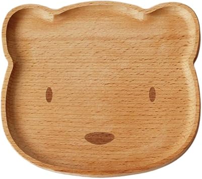 Amazon Co Jp 木製プレート木製皿動物の形食器用生分解性食器スナックデザートサンドイッチサラダチーズ前菜 クマ スポーツ アウトドア