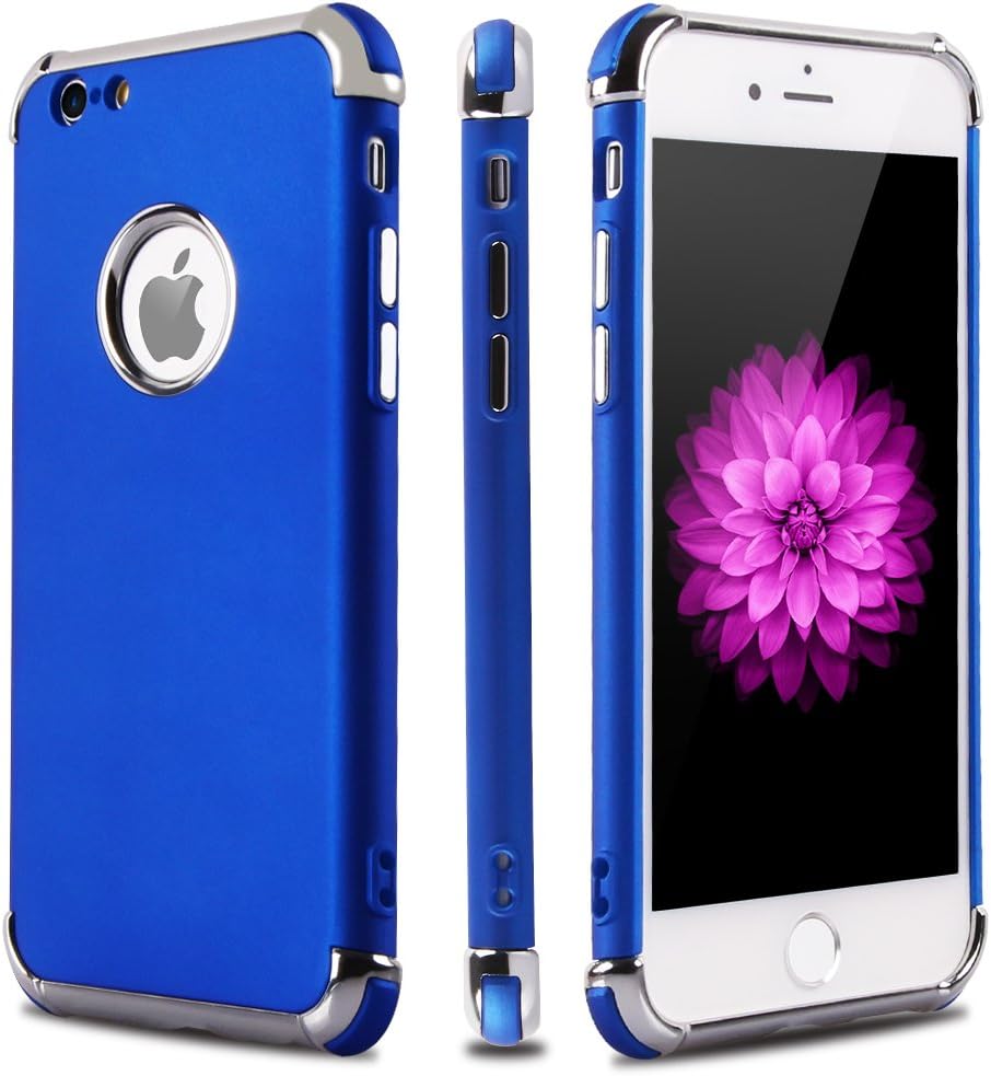 iPhone 6S 6 Case,Casegory 3 in 1 Ultra Thin Slim Fit Reinforced Corner Soft Silicone TPU Shockproof Protective Bumper iPhone 6 6S Phone Case …
