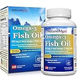 NatureMyst Omega 3 Fish Oil, 950mg Omega3s, 120 Enteric Coated Softgels