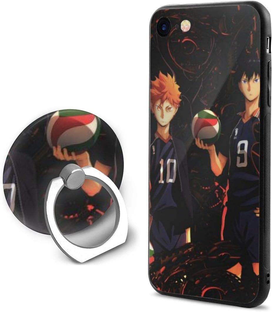 JUDEWALSH Haikyuu iPhone 7 8 Case Phone 7 8 Cover Case with Ring Holder Kickstand Gift
