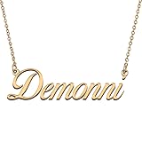 HUAN XUN Customized Custom Simple Any Name Necklace