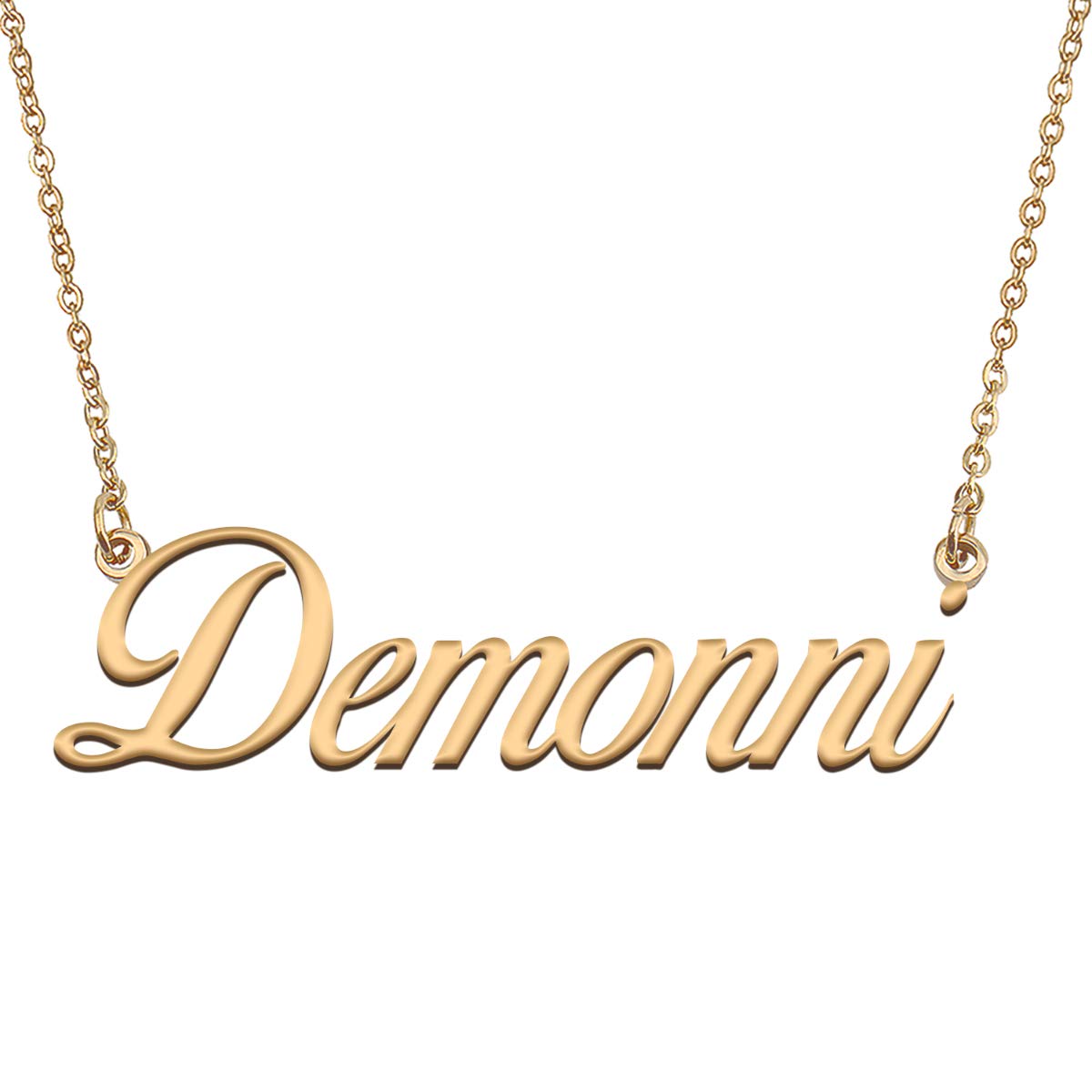 HUAN XUN Customized Custom Simple Any Name Necklace